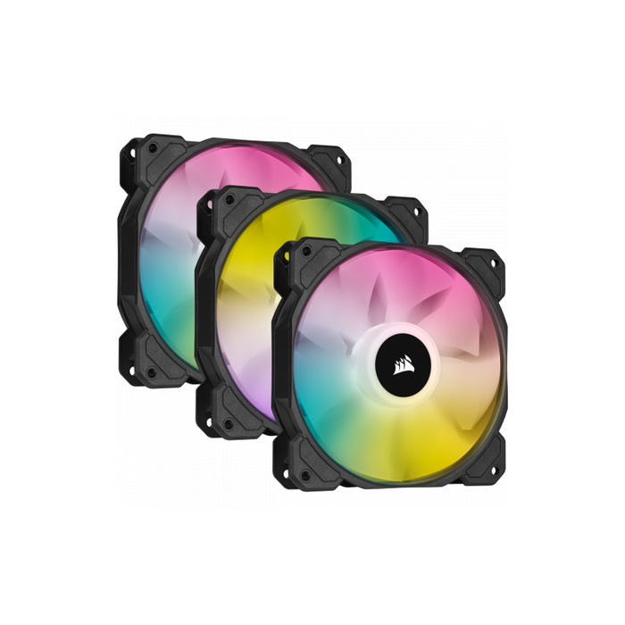Corsair Sp120 Rgb Elite 120mm Rgb Led Fan With Airguide Triple Pack