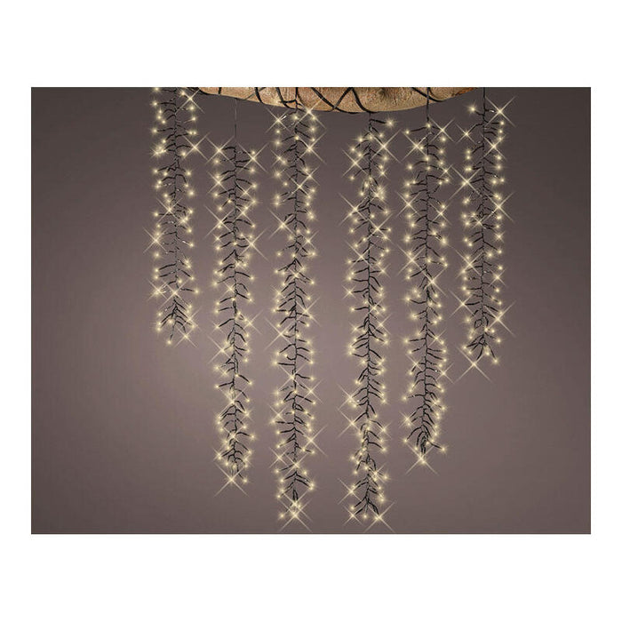 Cortina Cascada Ideal Para Árboles Con 8 Funciones 200cm 480 Leds