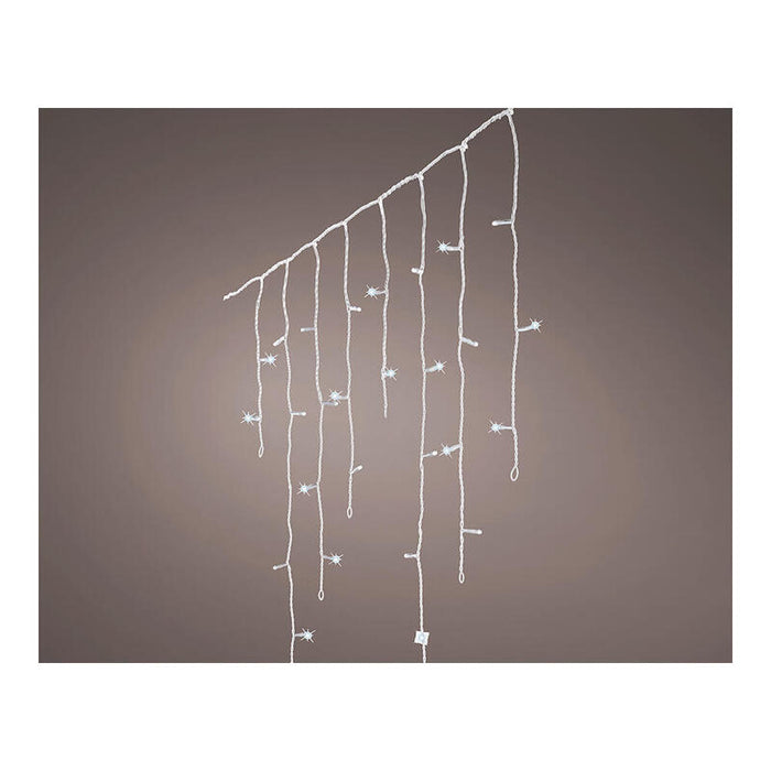 Cortina Led Icicle, 240 Leds, Multifunción, Luz Fría, Exterior, 5,8 M