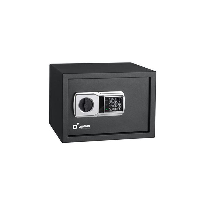 Cromad Caja Fuerte Electronica - Alto Nivel De Seguridad - De 3 A 8 Digitos - Bisagras Ocultas - Incluye Llave De