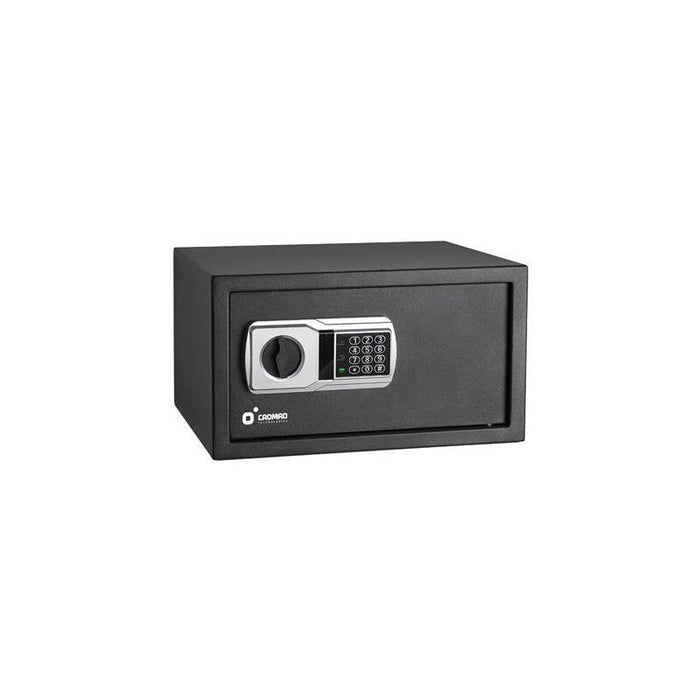 Cromad Caja Fuerte Electronica - Alto Nivel De Seguridad - De 3 A 8 Digitos - Bisagras Ocultas - Incluye Llave De