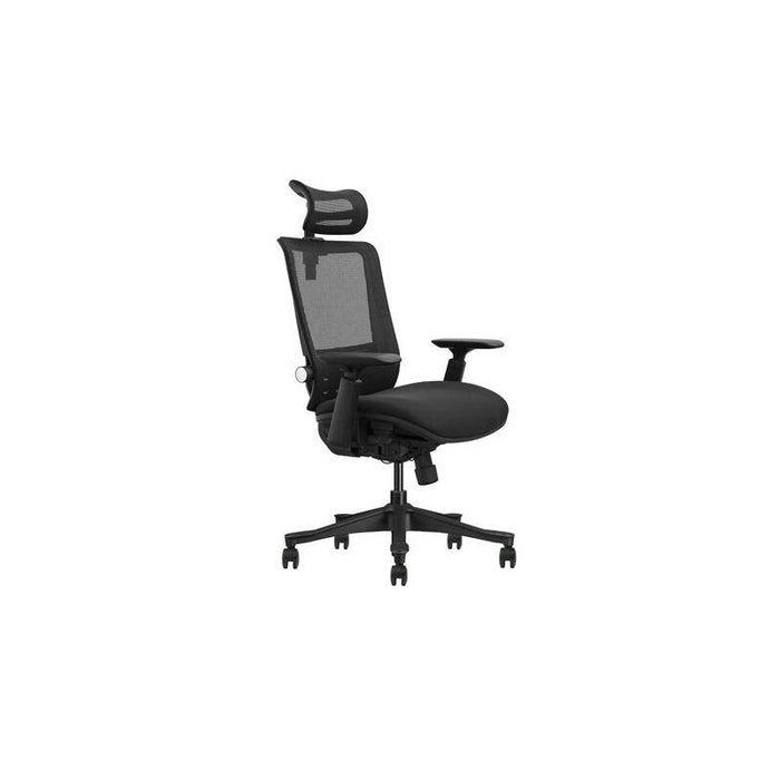 Cromad Silla De Oficina Senior Se1100 Reposacabezas Cervical Regulable Respaldo Ajustable  Negro