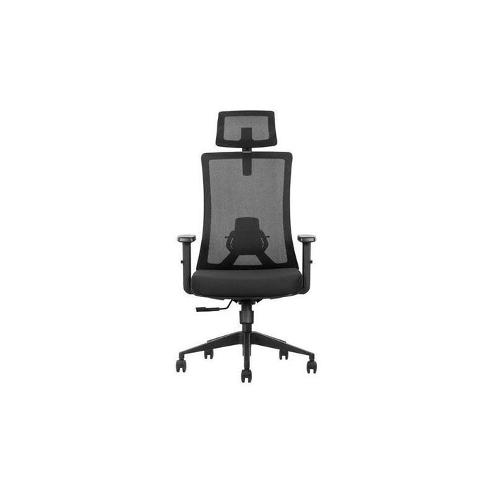 Cromad Silla Ergonomica Ajustable - Reposacabezas Regulable - Soporte Lumbar Ajustable - Reposabrazos En Forma De T