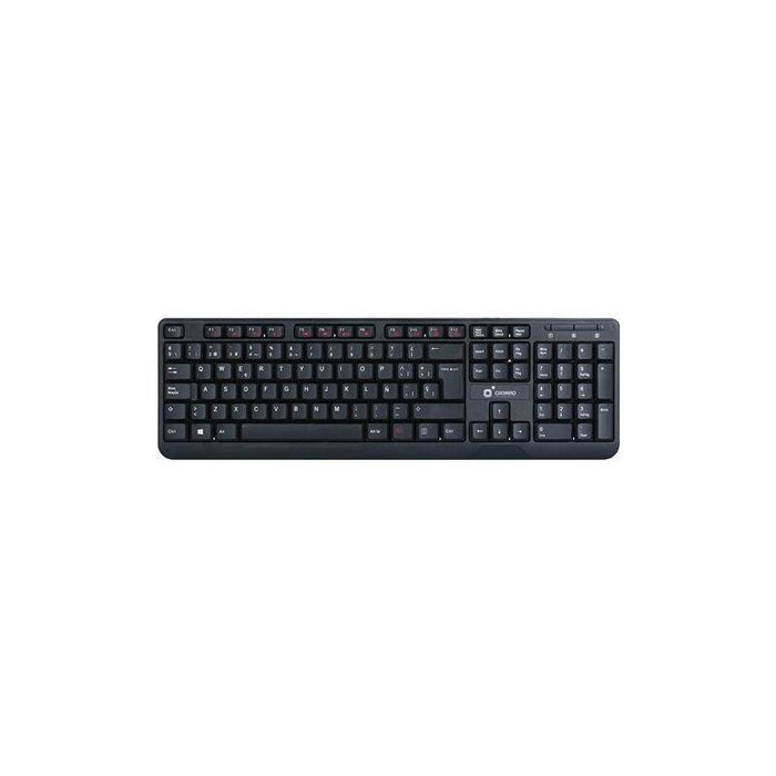 Cromad T50 Teclado Multimedia Usb - Teclas Fn + Multimedia - Diseño Extrafino Y Tacto Suave