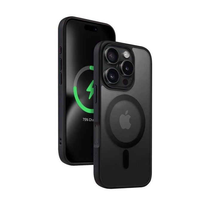 Crong Hybrid Frost Mag Cover Do Iphone 16 Pro Negro