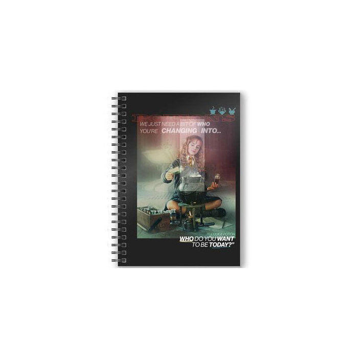 Cuaderno A5 3d Hermione Harry Potter