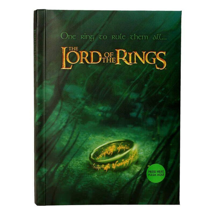 Cuaderno A5 One Ring To Rule Them All El Seor De Los Anillos Con Luz