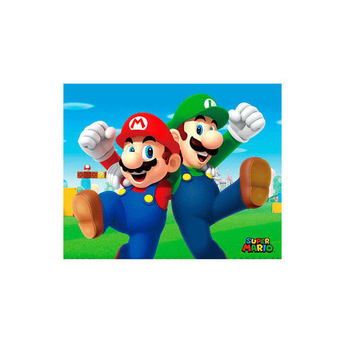 Cuadro 3d Mario Y Luigi (Super Mario)