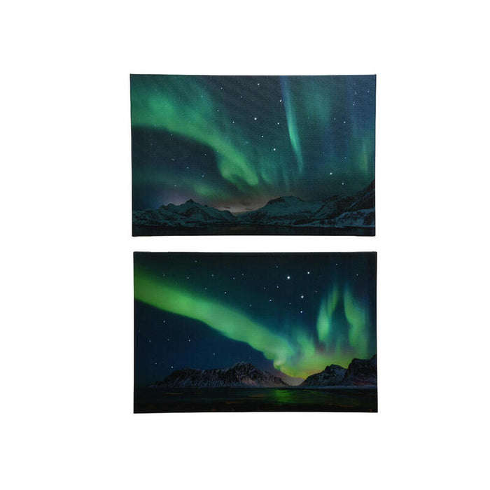 Cuadro De Luces Del Norte 58x4x38cm