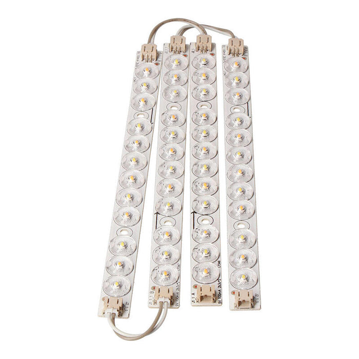 Cuatro Tiras Led Recambio Aplique Cuadrado 18 W Cct 32578