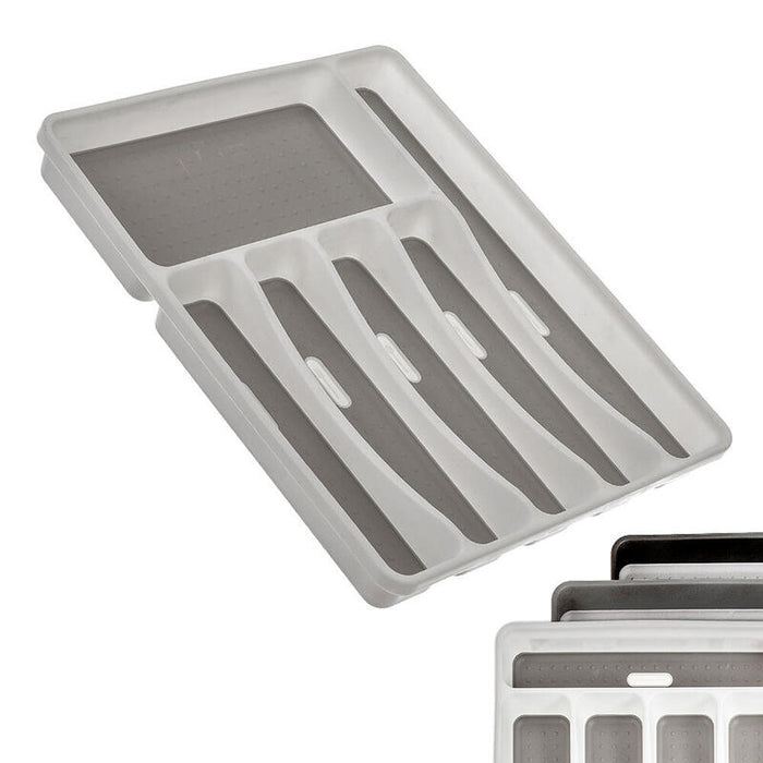 Cubertero Plastico 40 Cm Gris 32,5x40x5 Cm Kozina