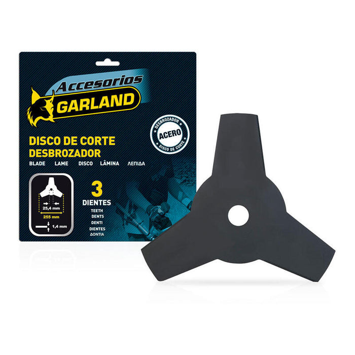 Cuchilla 3 D Para Desbrozadora 255x25,4x1,4mm 7100255143 Garland