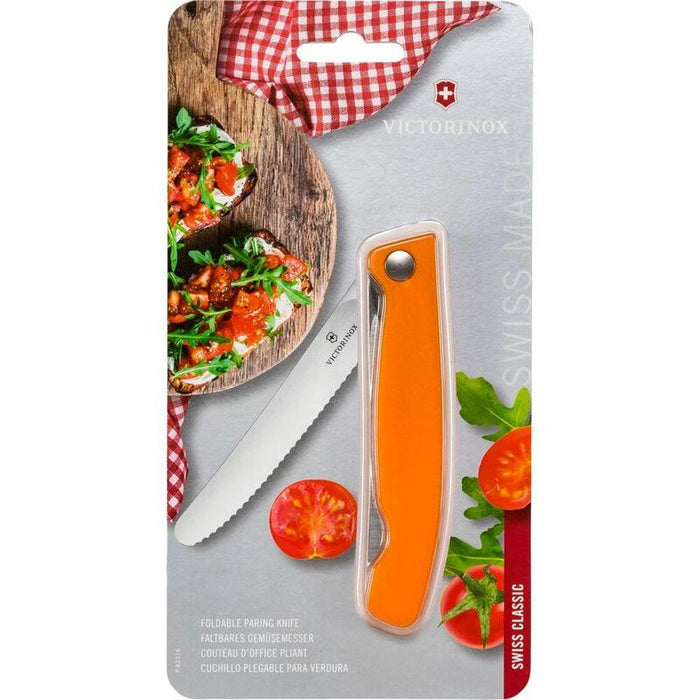 Cuchillo Victorinox V-6.78 36.F9b Para Verduras Clásico Suizo, Naranja