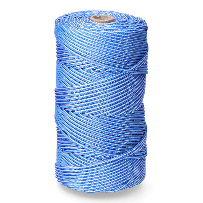 Cuerda Trenzada Pp Azul/Blanco 5 Mm X 200 M