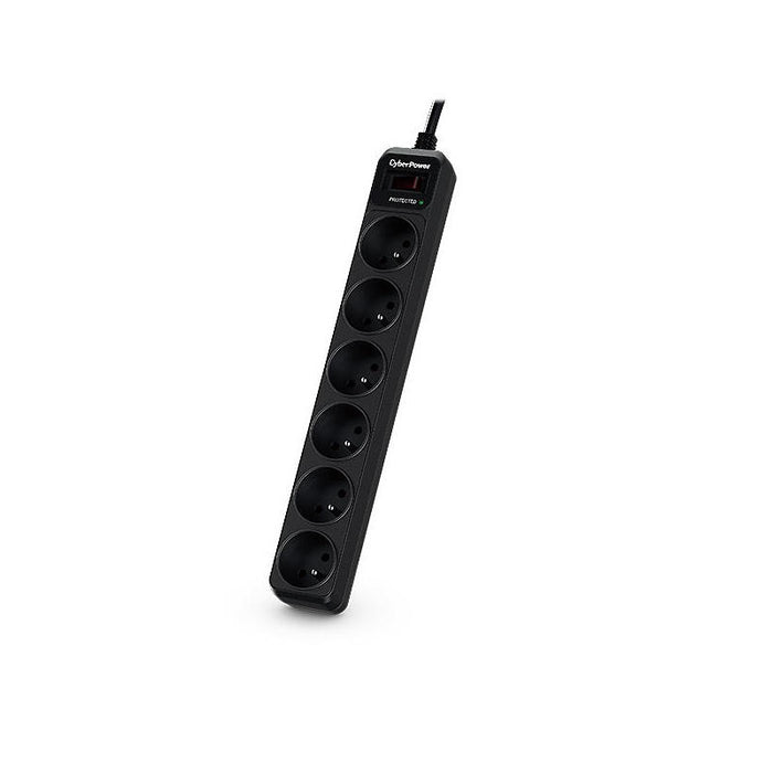 Cyberpower Tracer Iii B0620sc0-Fr Limitador De Tensión 6 Salidas Ac 200 - 250 V Negro 1,8 M