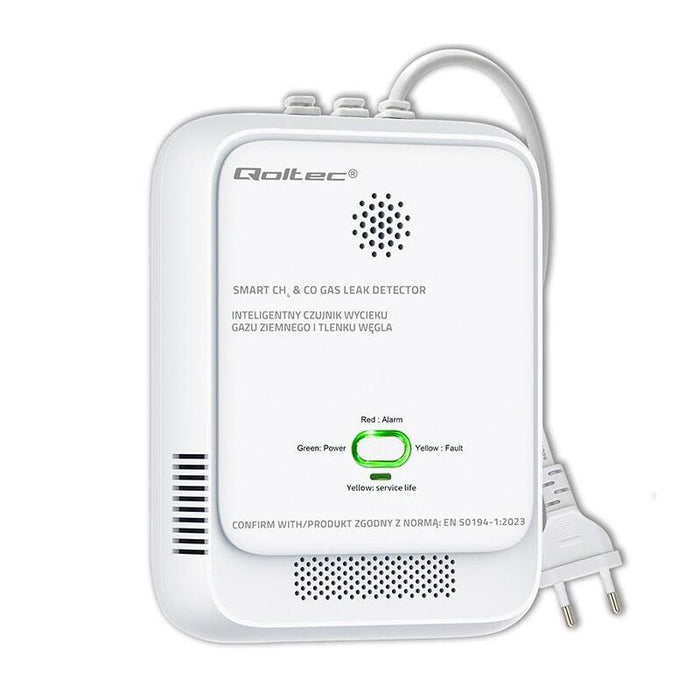 Czujnik Wycieku Gazu I Tlenku Wegla Alarm 85db Led