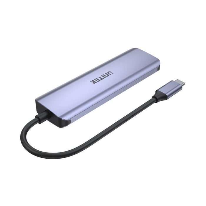 EAN 4894160048042 - UNITEK uHUB Q4 USB 3.2 Gen 1 (3.1 Gen 1) Type-C 5000 Mbit/s Gris imagen 2