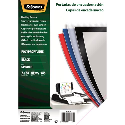 EAN 0077511547751 - Fellowes 5477502 cubierta Polipropileno (PP) 50 pieza(s) imagen 1