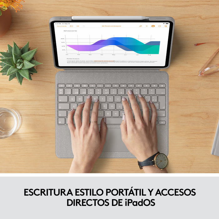 EAN 5099206095793 - Logitech 920-010219 teclado para móvil QWERTY Español Smart Connector Arena imagen 11