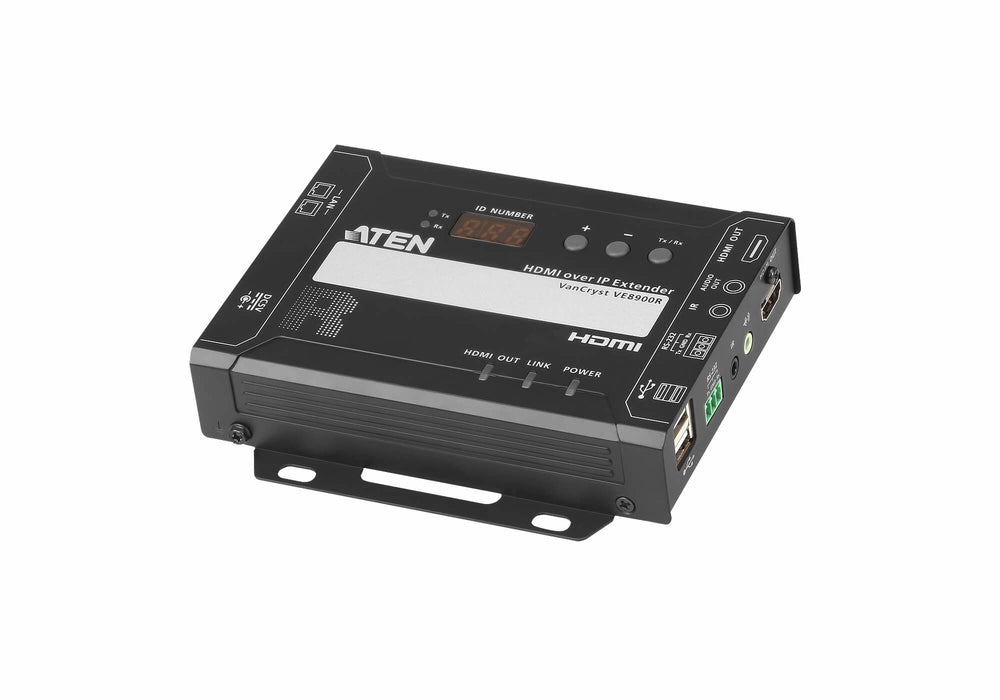 EAN 4719264645662 - ATEN VE8900R-AT-G extensor audio/video Receptor AV Negro imagen 1