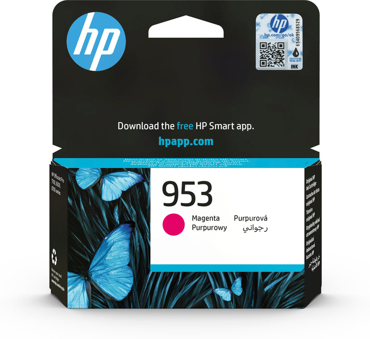 EAN 0725184104008 - HP 953 Magenta Original Ink Cartridge cartucho de tinta 1 pieza(s) Rendimiento estándar imagen 1