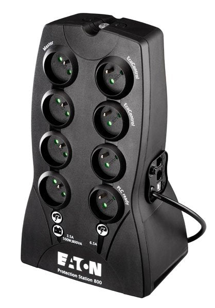 EAN 4044144610820 - Eaton Protection Station 800 DIN sistema de alimentación ininterrumpida (UPS) 0,8 kVA 500 W 8 salidas AC imagen 2