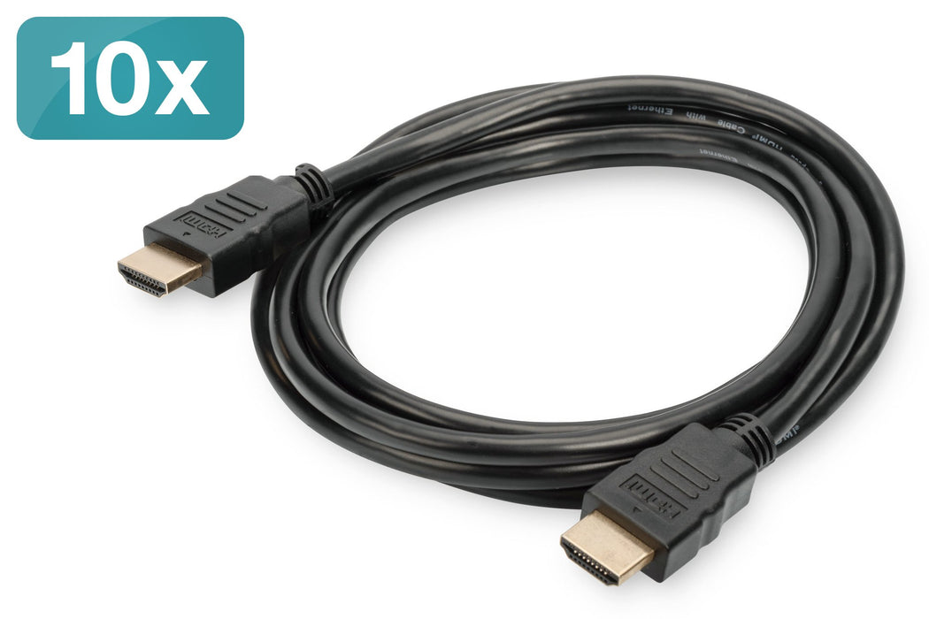 EAN 4016032451990 - Digitus AK-990920-020-S cable HDMI 2 m HDMI tipo A (Estándar) Negro imagen 1