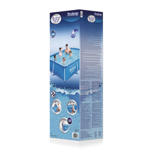 EAN 6942138928709 - Bestway Steel Pro 56403 piscina sobre suelo Piscina con anillo hinchable Rectangular 2300 L Azul imagen 2