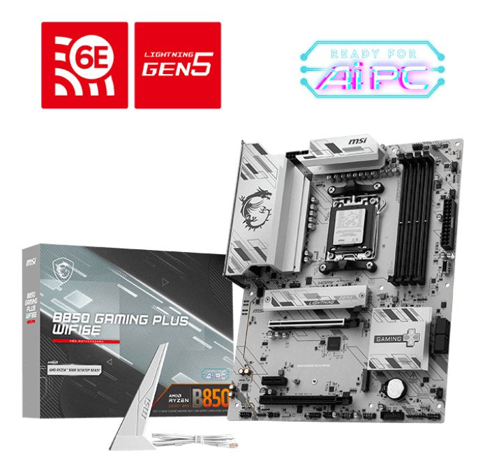EAN 4711377365321 - MSI B850 GAMING PLUS WIFI6E placa base AMD B850 Zócalo AM5 ATX imagen 1