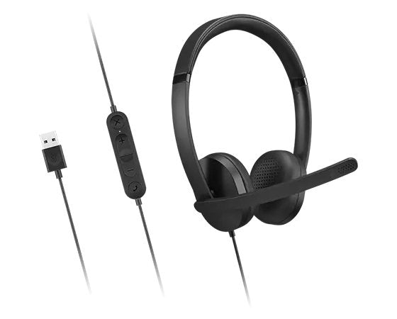 EAN 0195892101550 - Lenovo 4XD1P83425 auricular y casco Auriculares Alámbrico Diadema Llamadas/Música USB tipo A Negro imagen 5