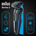 EAN 4210201432777 - Braun Series 5 51-B1820s Máquina de afeitar de láminas Negro, Azul imagen 2