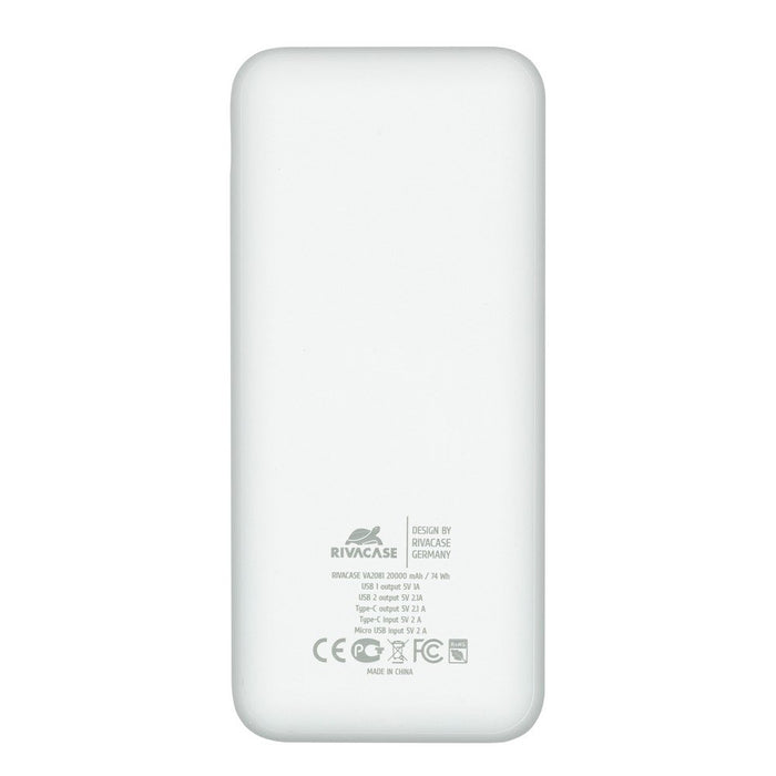 EAN 4260709010748 - Rivacase VA2081 batería externa Polímero de litio 20000 mAh Blanco imagen 3