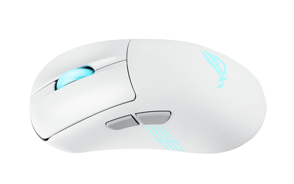 EAN 4711387951262 - ASUS ROG Keris II Origin WHT ratón Juego mano derecha RF Wireless + Bluetooth + USB Type-A Óptico 42000 D imagen 4