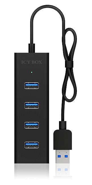 EAN 4250078165873 - ICY BOX IB-HUB1409-U3 USB 3.2 Gen 1 (3.1 Gen 1) Type-A 5000 Mbit/s Negro imagen 3