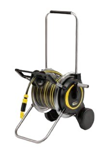 EAN 4066529015501 - Kärcher 2.645-368.0 carrete de manguera de jardín Tambor de carrete Negro, Amarillo imagen 1