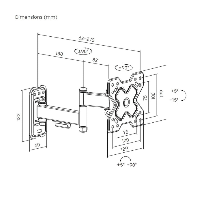 EAN 8435739903230 - AISENS WT32TSR-381 soporte para TV 81,3 cm (32") imagen 7