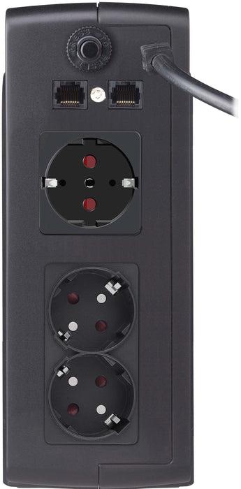 EAN 4260074970579 - PowerWalker VFD 1000 sistema de alimentación ininterrumpida (UPS) 1 kVA 600 W 3 salidas AC imagen 2