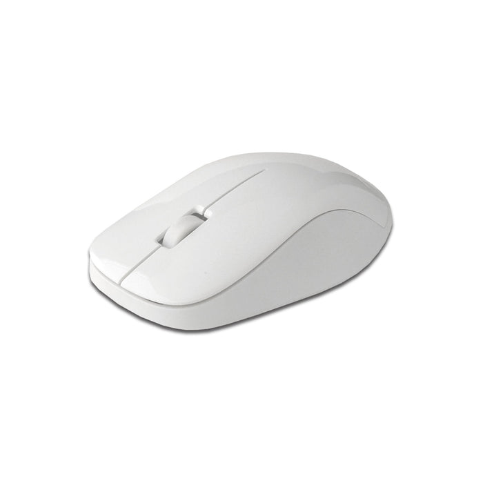EAN 4260459611530 - MediaRange MROS106 teclado Ratón incluido Hogar RF inalámbrico QWERTZ Alemán Plata, Blanco imagen 2