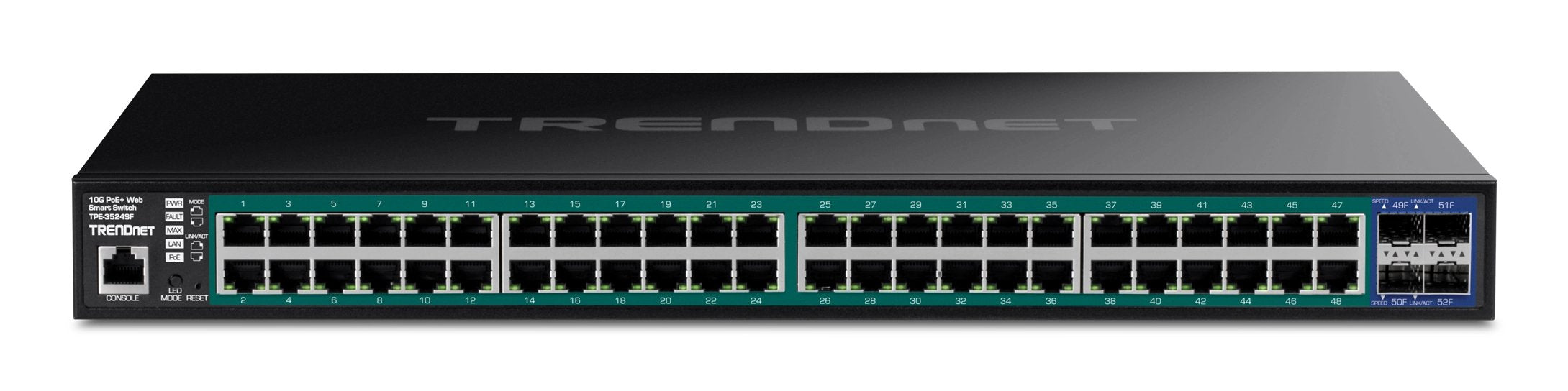EAN 0710931162523 - Trendnet TPE-3524SF switch Gestionado Gigabit Ethernet (10/100/1000) Energía sobre Ethernet (PoE) imagen 2