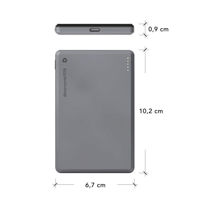 EAN 5711428071774 - dbramante1928 CP05SLBL7177 batería externa 5000 mAh Cargador inalámbrico Gris imagen 5