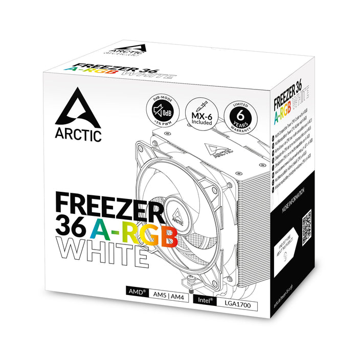 EAN 4895213704168 - ARCTIC Freezer 36 A-RGB Procesador Refrigerador de aire 12 cm Blanco 1 pieza(s) imagen 9