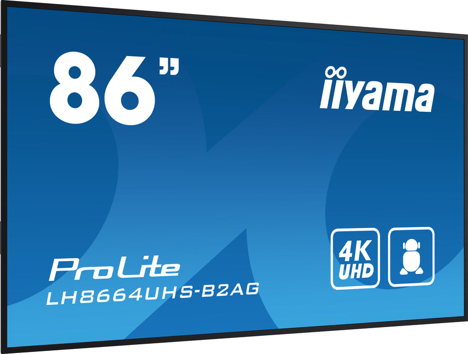 EAN 4948570124916 - iiyama LH8664UHS-B2AG pantalla de señalización Pantalla plana para señalización digital 2,18 m (86") Wifi imagen 3