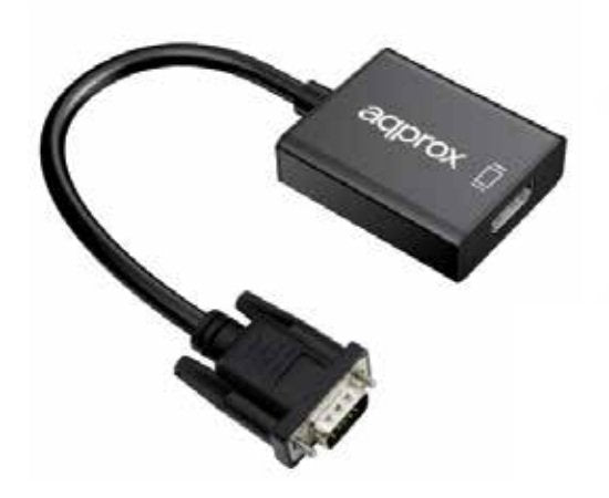 EAN 8435099520870 - Approx appC25 0,2 m HDMI tipo A (Estándar) VGA (D-Sub) Negro imagen 1