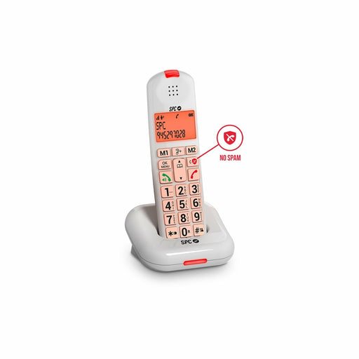 EAN 8436609912253 - SPC Comfort Kairo Teléfono DECT Identificador de llamadas Blanco imagen 2