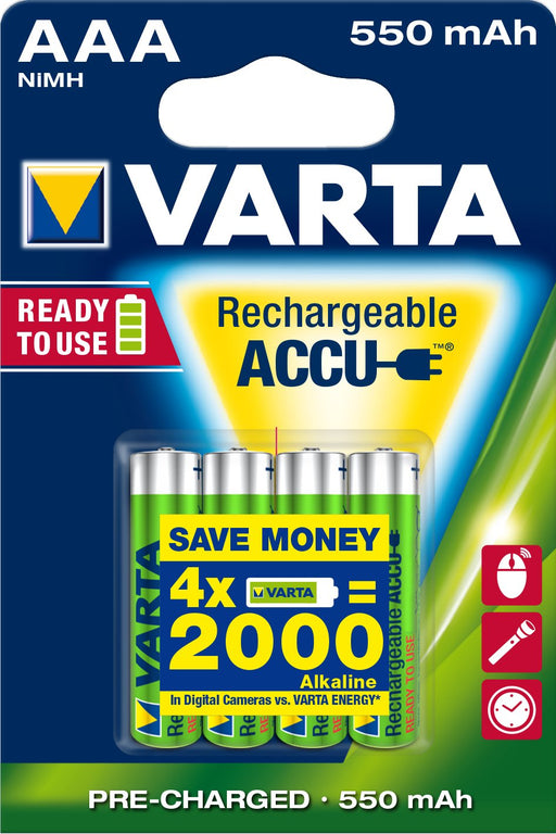 EAN 4008496884292 - Varta Ready2Use HR03 4pcs Batería recargable AAA Níquel-metal hidruro (NiMH) imagen 1