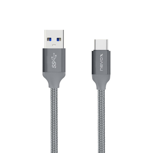 EAN 4250686404807 - nevox 1480 cable USB USB 3.2 Gen 2 (3.1 Gen 2) 2 m USB A USB C Gris imagen 1