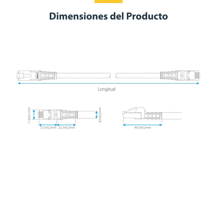 EAN 65030898546 - StarTech.com NLWH-5M-CAT8-PATCH cable de red S/FTP (S-STP) imagen 6