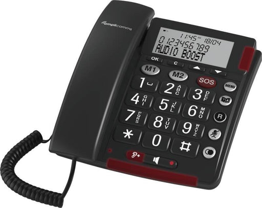 EAN 3700601425642 - amplicomms BigTel 50 Alarm Plus Duo Teléfono analógico Identificador de llamadas Gris Oscuro imagen 2