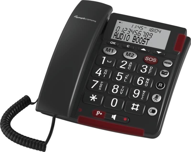 EAN 3700601425642 - amplicomms BigTel 50 Alarm Plus Duo Teléfono analógico Identificador de llamadas Gris Oscuro imagen 2