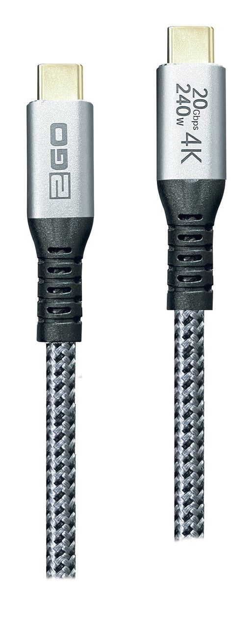 EAN 4010425975148 - 2GO 797514 cable USB USB 3.2 Gen 2x2 1,2 m USB C Negro, Plata imagen 1